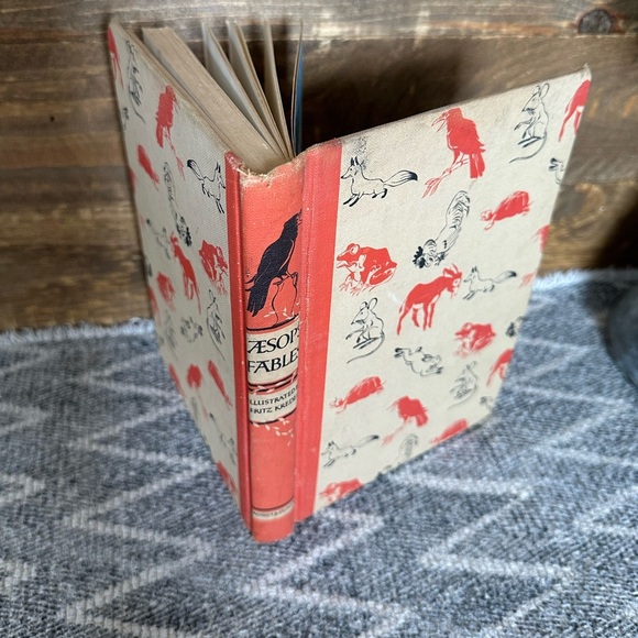 1947 Children's Book Aesop's Fables, Fritz Kredel, Published Grosset & Dunlap - Picture 3 of 16